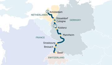 10 Days Rhine River Cruise, incl. Amsterdam and Basel