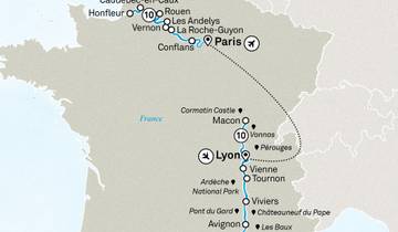 Normandie & joyaux de la Seine & spectaculaire Sud de la France 2026 - 21 jours (from Lyon to Paris)