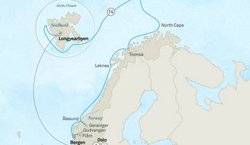 Fjords norvégiens, faune et flore du Svalbard et de l'Arctique