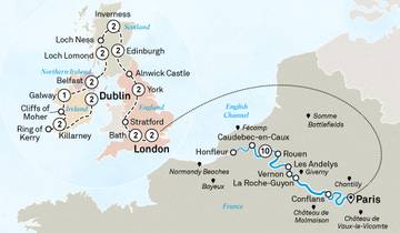Majestic Britain & Ireland with Normandy and Gems of the Seine 2027