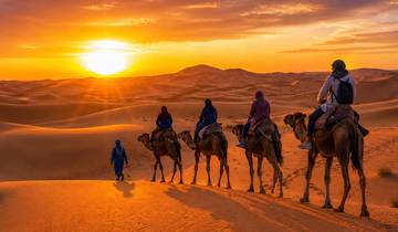 Au départ de Marrakech : Circuit de 6 jours dans le désert du Sahara à Merzouga, promenade à dos de chameau, coucher de soleil et campement de luxe circuit