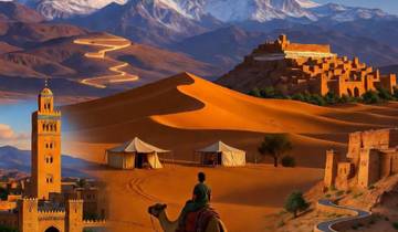 DEPUIS MARRAKECH : Circuit de 3 jours dans le désert : Ait Ben Haddou - Gorges du Dadès - Gorges du Todra - Merzouga - Erg Chebbi circuit