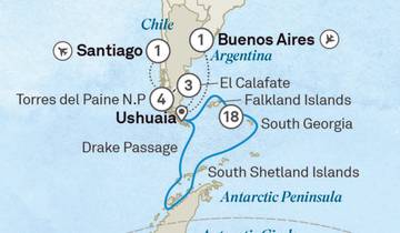 Aventure en Patagonie avec l'Antarctique et la Géorgie du Sud - Croisière et voyage à terre