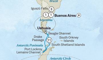 Antarctique et chutes d'Iguazu - Croisière et voyage terrestre