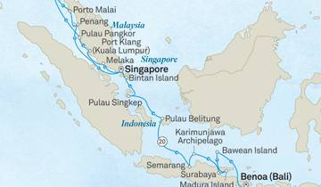 Voyage ultime : Singapour, Malaisie et les îles d\'Indonésie circuit