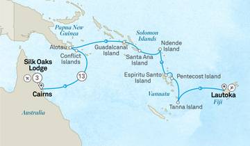 Îles Salomon, Papouasie-Nouvelle-Guinée et Daintree - Croisière et voyage terrestre
