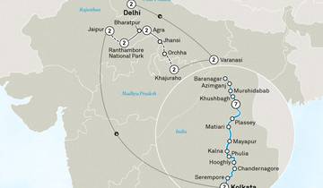Jewels of North India & Luxury Lower Ganges River Cruise Tour