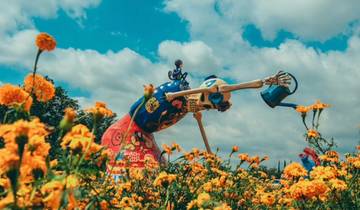 Circuito Excursión del Día de los Muertos: campos de cempasúchiles y calaveras gigantes en Atlixco