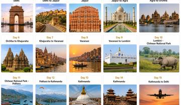 Bestseller: Indien - Reise inklusive Flug nach Nepal - 15 Tage