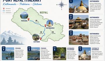 7 Tage Tour durch das Goldene Dreieck Nepals (mit Auswahl an 3★-, 4★- und 5★-Hotels) Rundreise