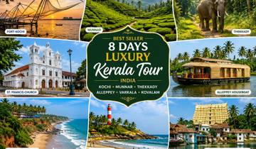 Circuit de 8 jours au Kerala, best-seller en Inde du Sud (avec un choix d\'hôtels 3★, 4★ et 5★) circuit