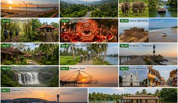 13-tägiges Abenteuer in Kerala: Tierwelt und Backwaters (Auswahl an 3★-, 4★- und 5★-Hotels)