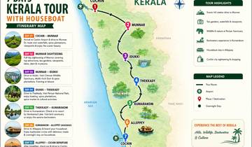Das Beste von Indien: Kerala-Rundreise mit Hausboot – 7 Tage (Auswahl an 3★-, 4★- und 5★-Hotels) Rundreise