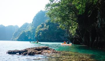 Circuito Aventura en kayak por el lago Ba Ham: lagunas escondidas, cuevas marinas y playas recónditas