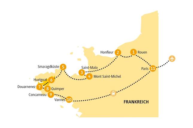 Brittany - 9 days adventure tour