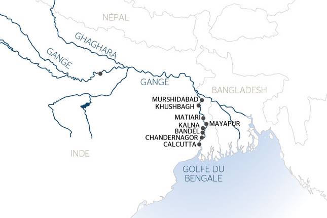 Cruise on the Ganges: The Sacred Waters between Kolkata and Varanasi (port-to-port cruise) (from Kolkata (Calcutta) to Delhi)