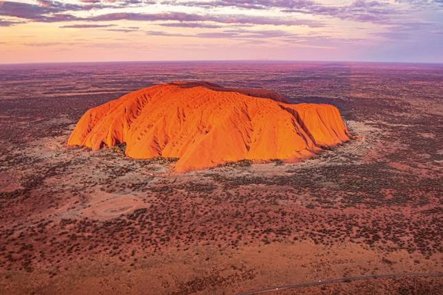 Red center in a Play of Colors