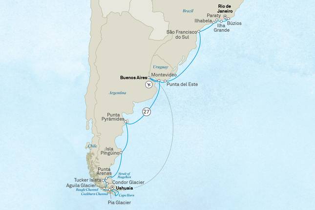 Ultimate Brazil, Patagonia & the Chilean Fjords