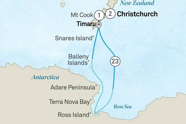 Christchurch & Mt Cook with Antarctica's Ross Sea: Majestic Ice & Wildlife