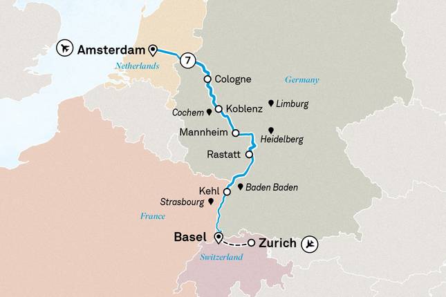 Rhine Highlights 2026 - 8 Days (from Zurich to Amsterdam)