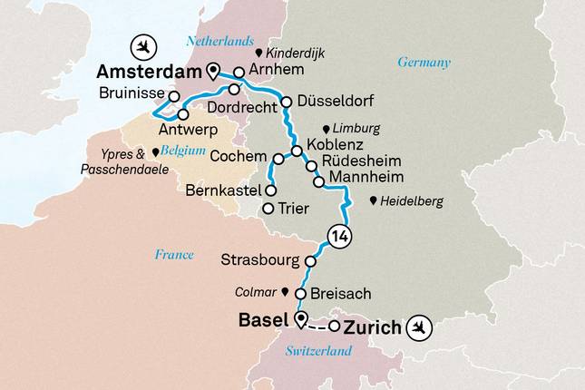 Romantic Rhine & Moselle 2026 - 15 Days (11 destinations)