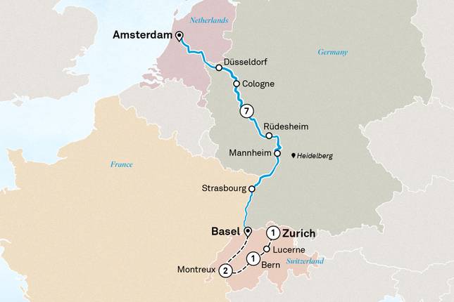 Rhine Christmas Markets with Switzerland 2027 - 12 Days