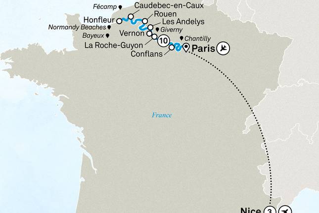 Normandy & Gems of the Seine with French Riviera