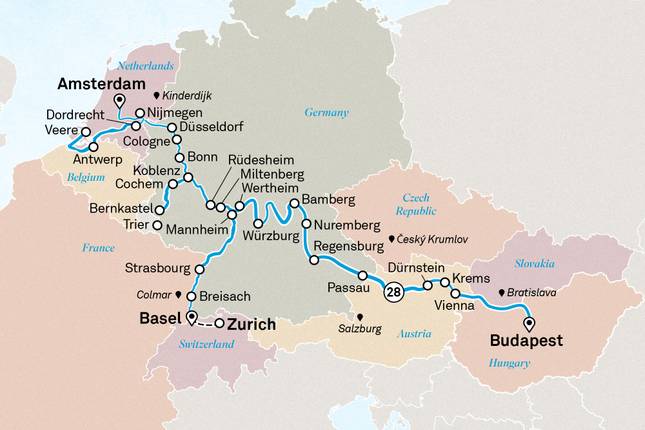 Jewels of Europe & Romantic Rhine & Moselle 2027 - 29 Days (49 destinations)