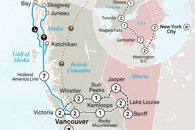 Grand Tour of Canada & Alaska Cruise
