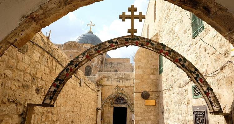 The Church of the Holy Sepulchre in Jerusalem.