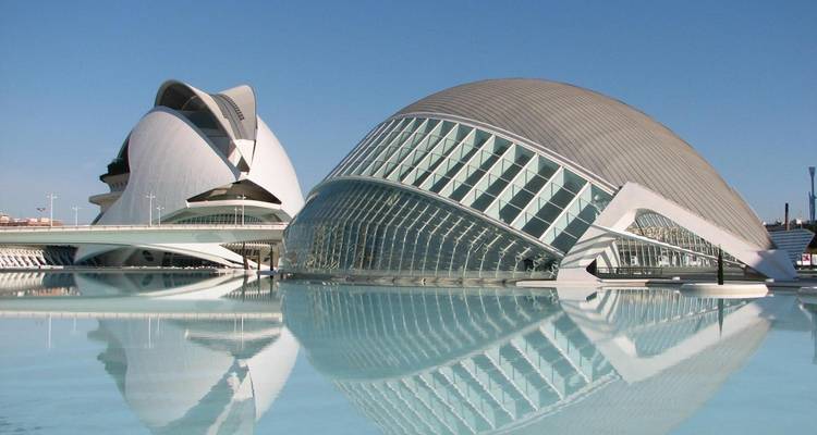 Komplex der Stadt der Künste und Wissenschaften in Valencia.