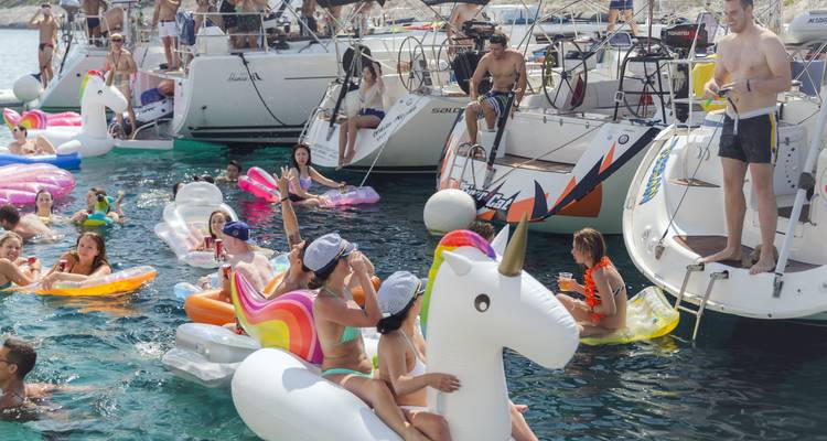 Croatia - All Inclusive Party Route Sail Experience - small group trip on a private yacht in a fleet of yachts - Sail Experience