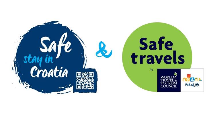 Promotional graphic for Safe Stay in Croatia.