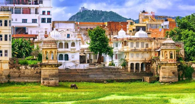 Townscape with traditional architecture