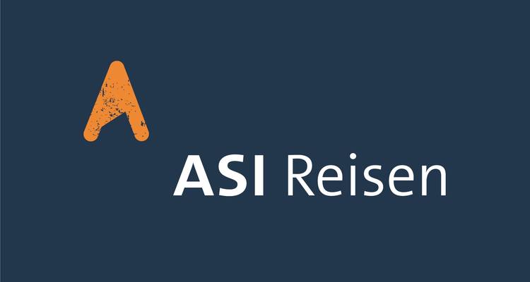 ASI Reisen logo op een effen achtergrond.