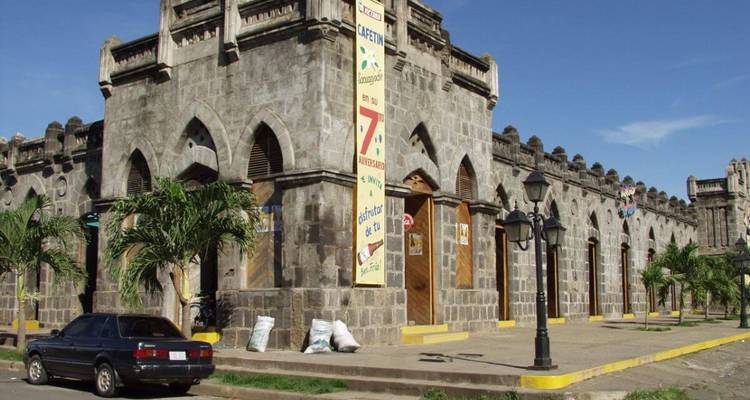 Old stone building with Gothic architecture.