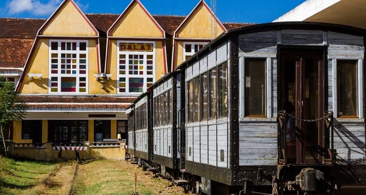 Old train and station in Dalat