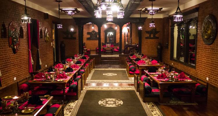 Elegant dining room setup with traditional decor.