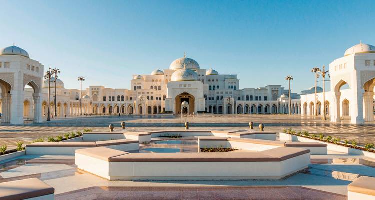 Der Präsidentenpalast in Abu Dhabi.
