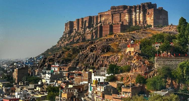 Mehrangarh Fort overlooking the city of Jodhpur.