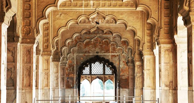 Interior arches of a historic building