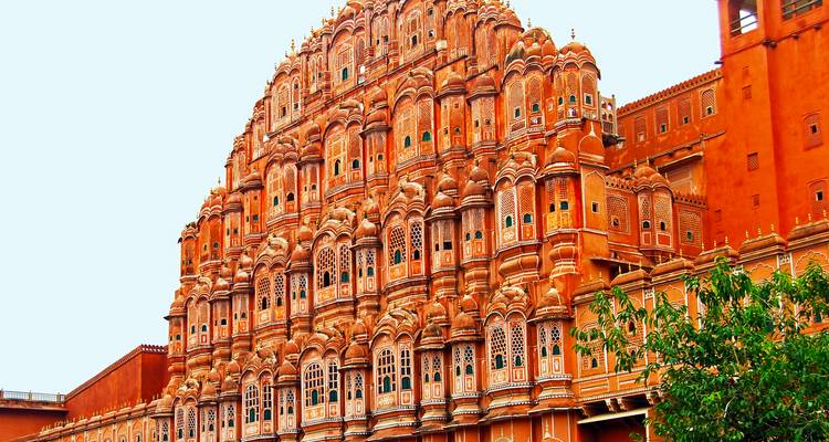 Hawa Mahal, Jaipur showing intricate architecture