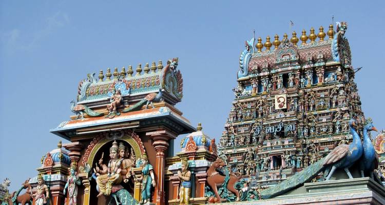 Beautiful temple with ornate architecture