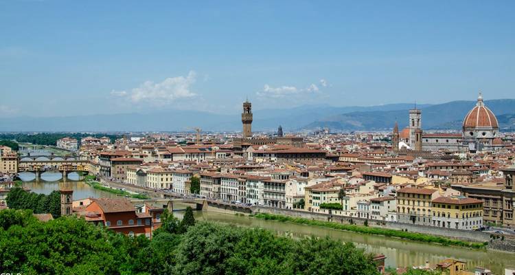 Vue panoramique diurne de Florence, Italie.