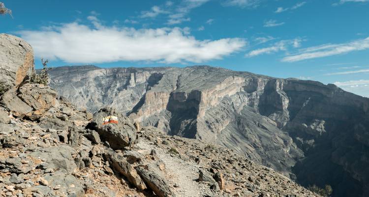Mountain range with clear skies.