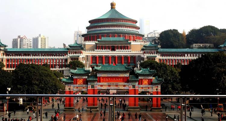 Grand Hall of the People in Chongqing.