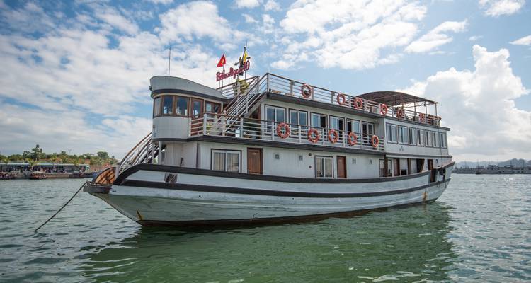 Tourist boat in a harbor