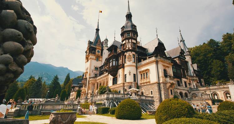 A grandiose palace with intricately detailed architecture.