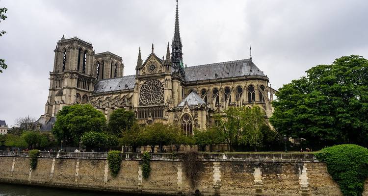 Une vue de la cathédrale Notre-Dame de Paris.