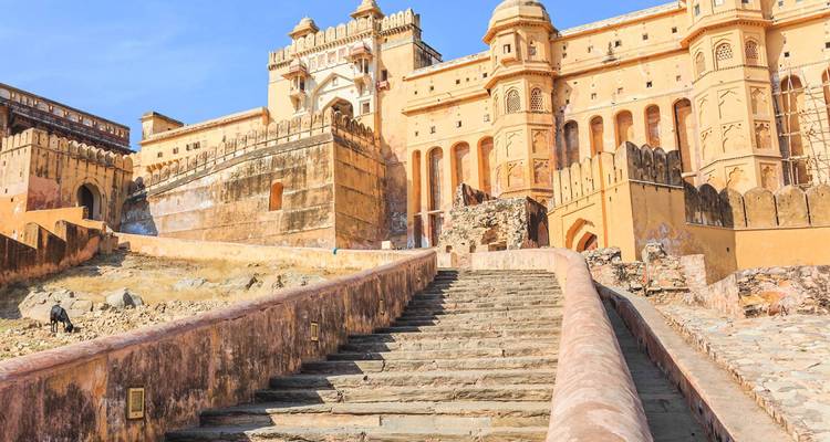 Le Fort d'Amber à Jaipur avec sa magnifique architecture.